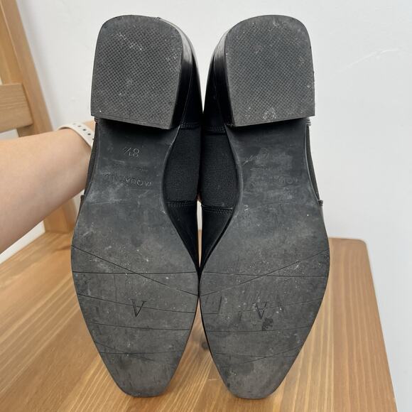 AQUATALIA WOMEN'S‎ FALCO BLACK LEATHER CHELSEA ANKLE BOOTIES - SIZE 8.5 - Picture 6 of 10